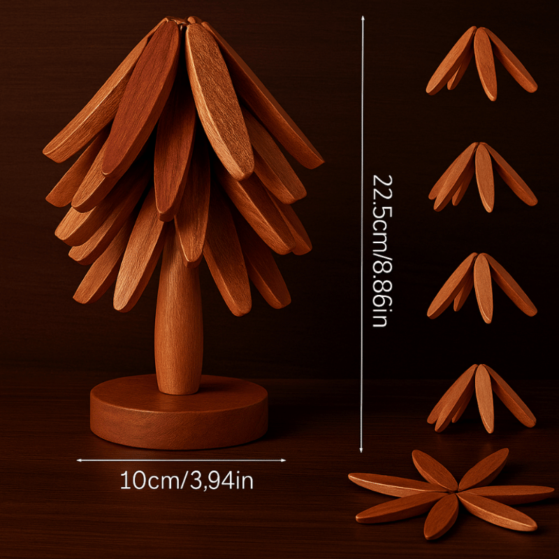 Tree-Shaped Coasters for Hot Dishes