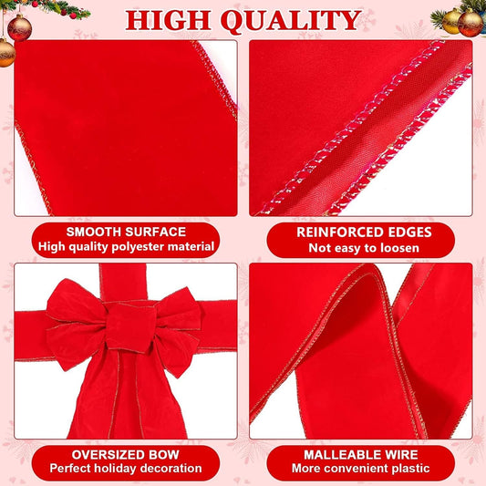 Festive Velvet Cabinet Bows
