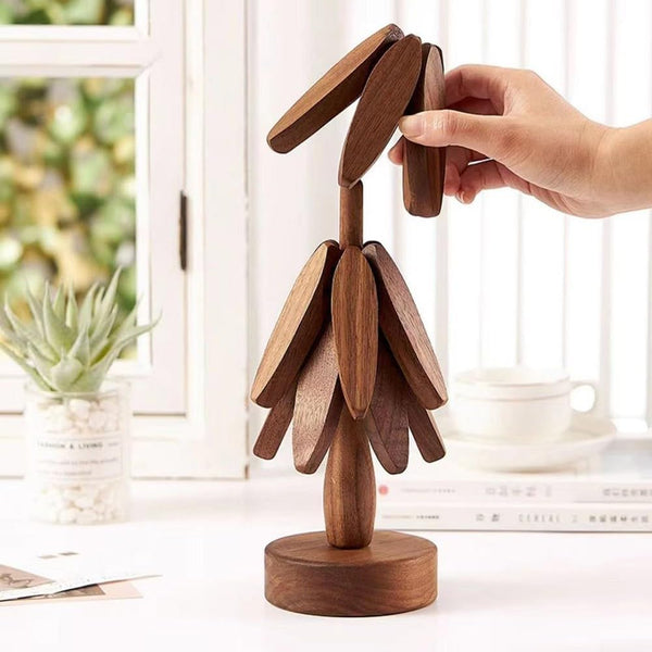 Tree-Shaped Coasters for Hot Dishes