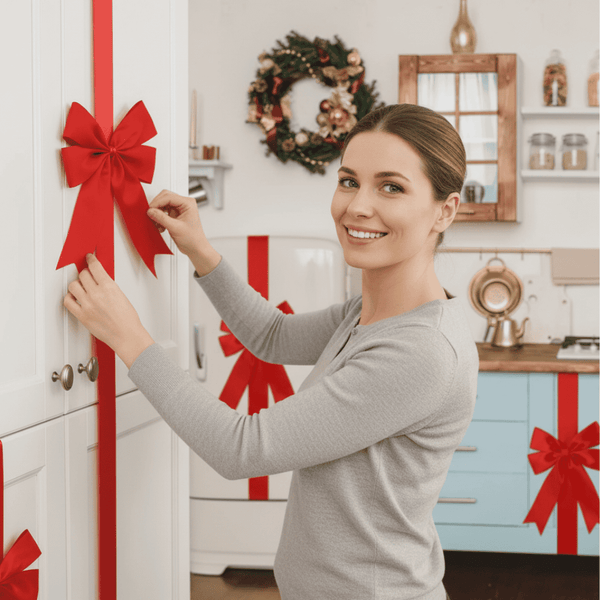 Festive Velvet Cabinet Bows